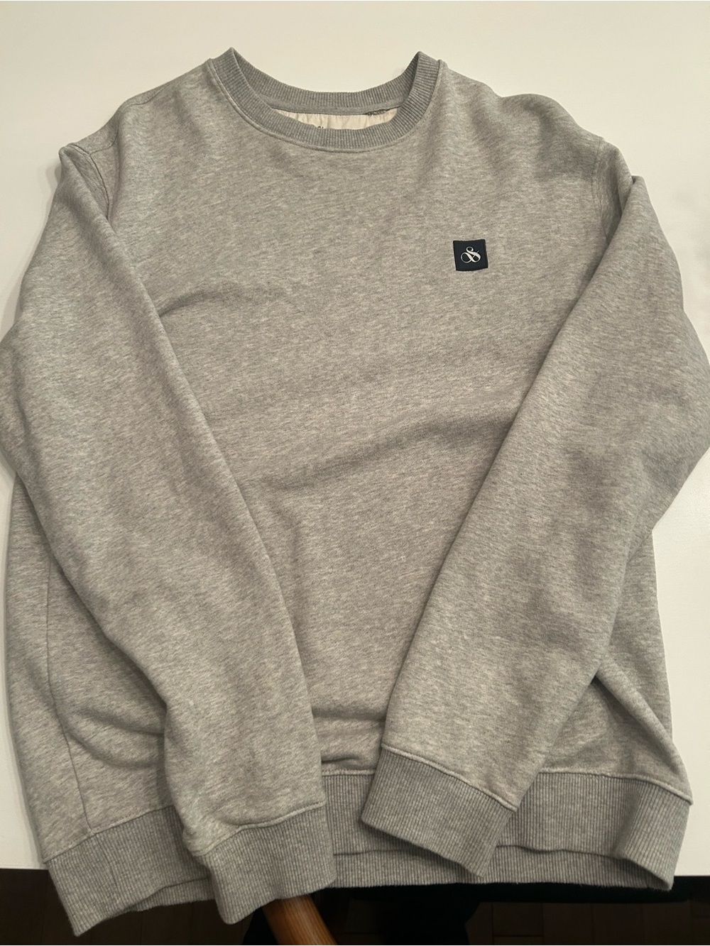 Scotch & Soda Light Gray Crewneck Sweatshirt